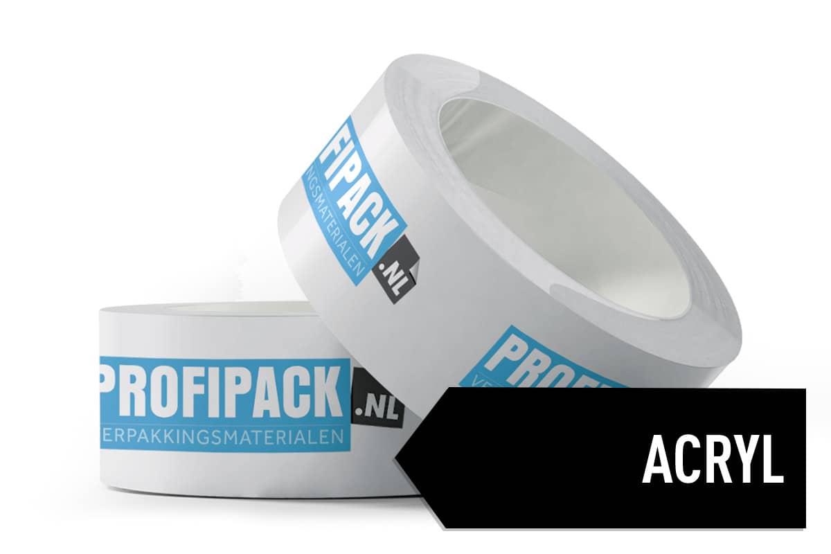  Bedrucktes PP Acrylklebeband - 50mm x 66m (2 Farben)