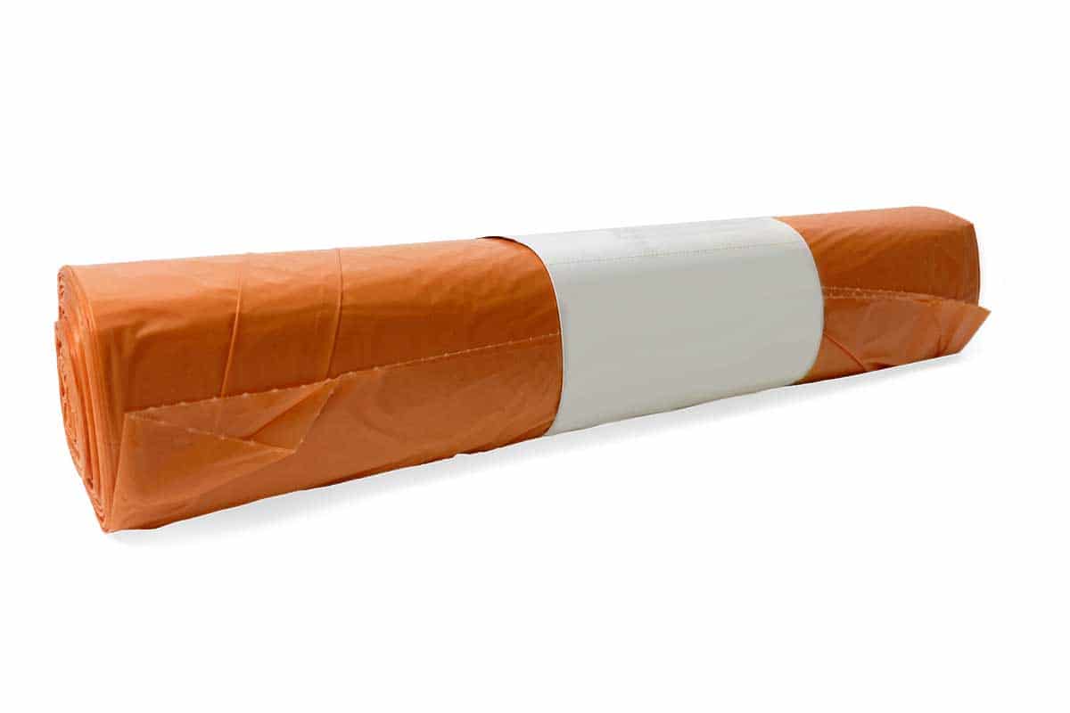 HDPE Müllsäcke orange - 58 x 100cm x 20my (20st)