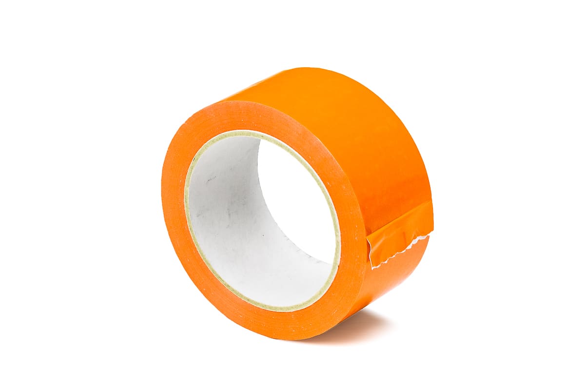 PVC Klebeband transparent - 12mm x 66m Orange, 50.0000 millimeter