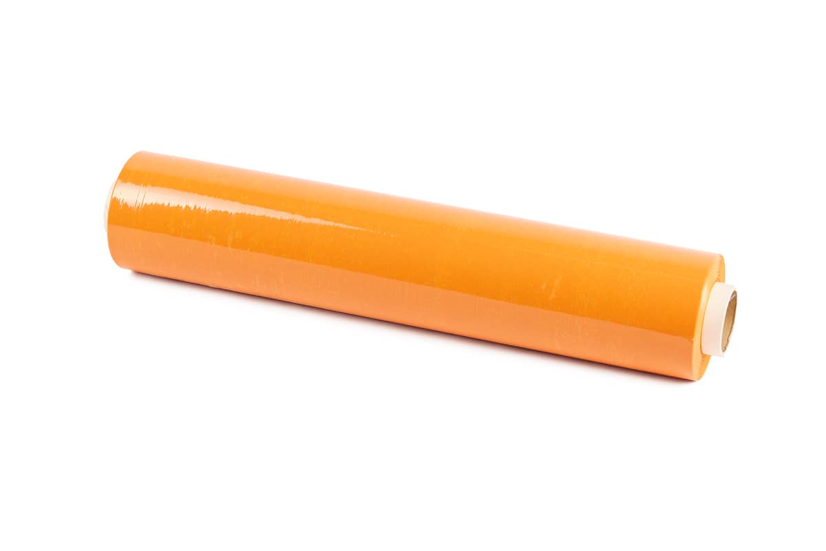 Handstretchfolie Schwarz - 50cm x 300m x 20my Orange, 20 my