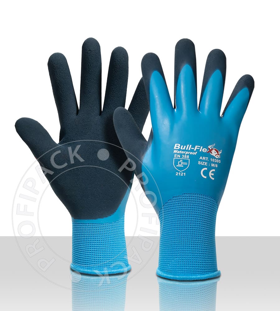 Bullflex Latex Handschuhe wasserabweisend - Größe 10/XL