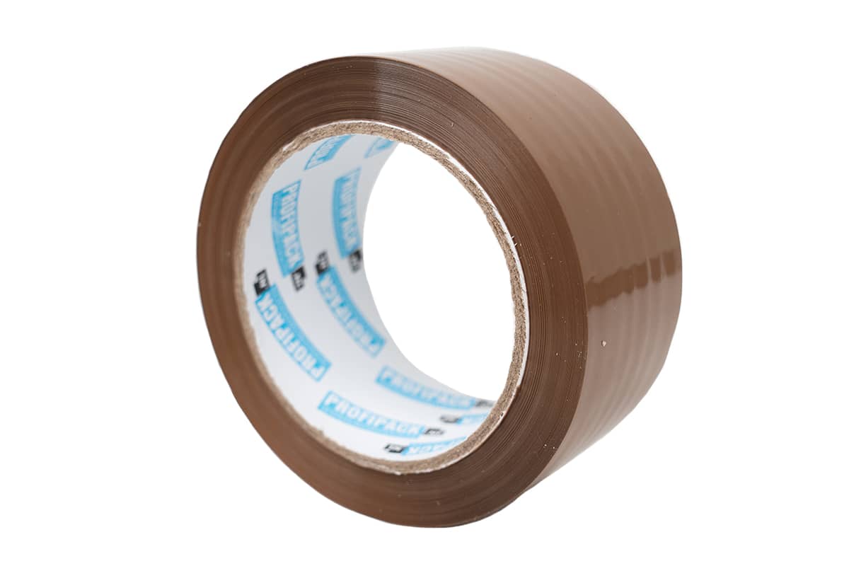 High Tack Klebeband transparent - 48 mm x 66 m braun