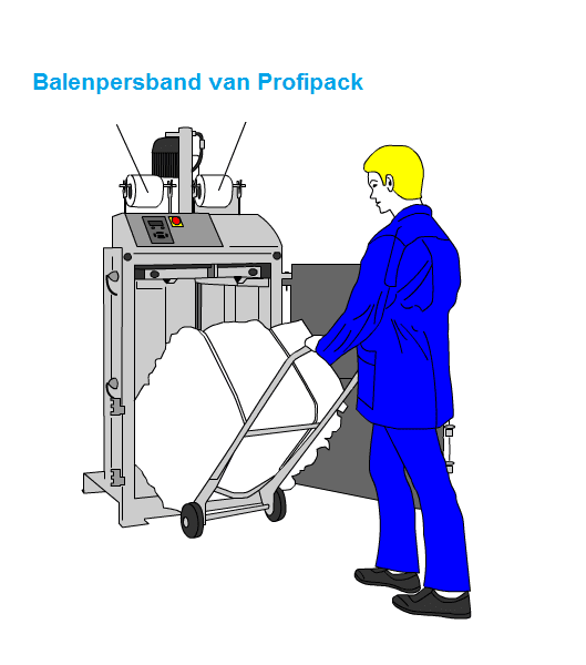 Ballenpressenband - 13mm x 500m x 40WG