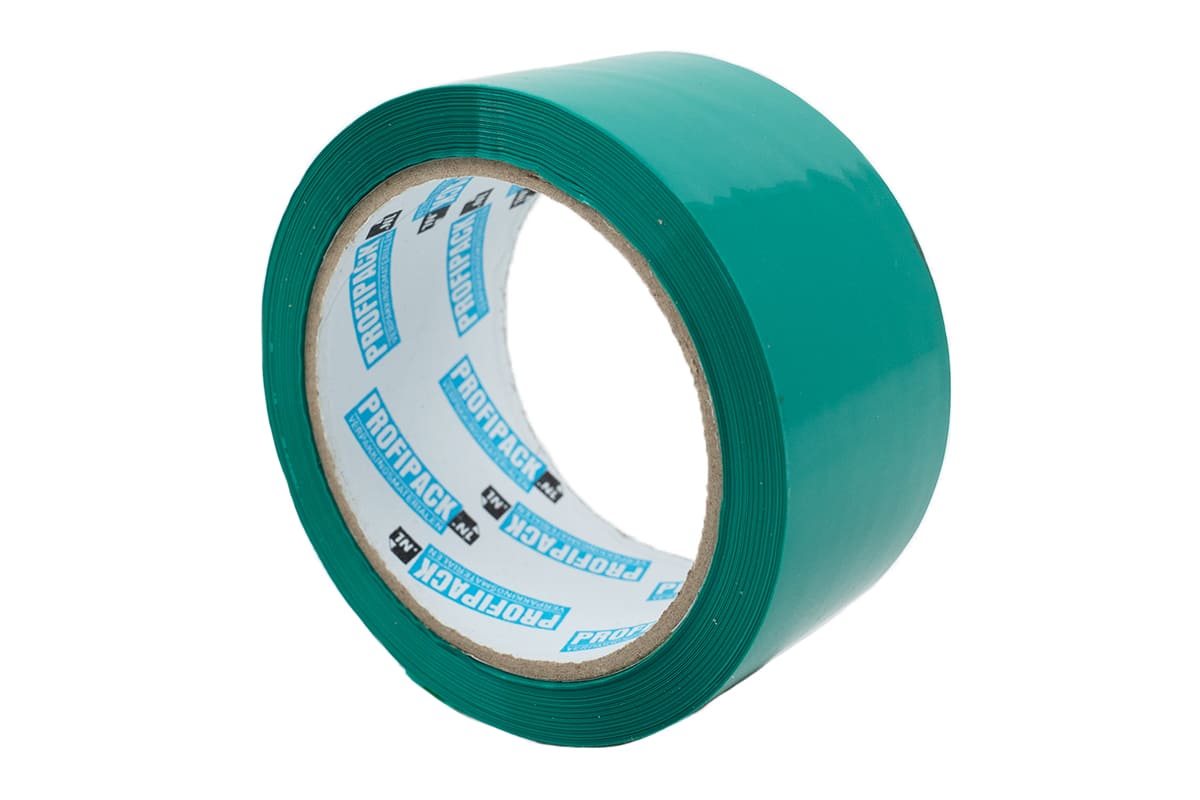 PP acryl tape zwart - 48mm x 66m Grün