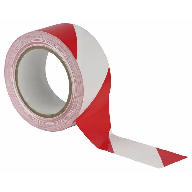  Markierungsklebeband rot/weiß - 50mm x 33m