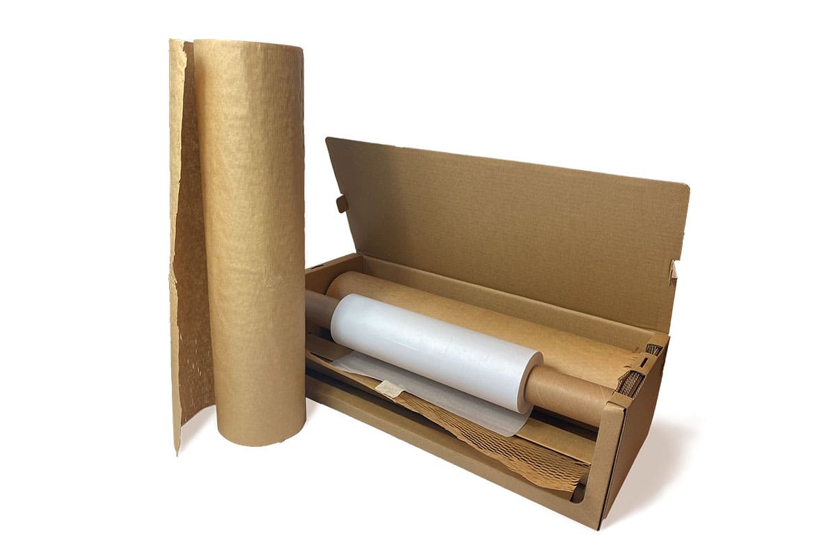 Wabenpapier-Dispenser Easy Wrap - 50 cm x 80 gr + 30 cm x 110 m Softline (nachfüllbar)