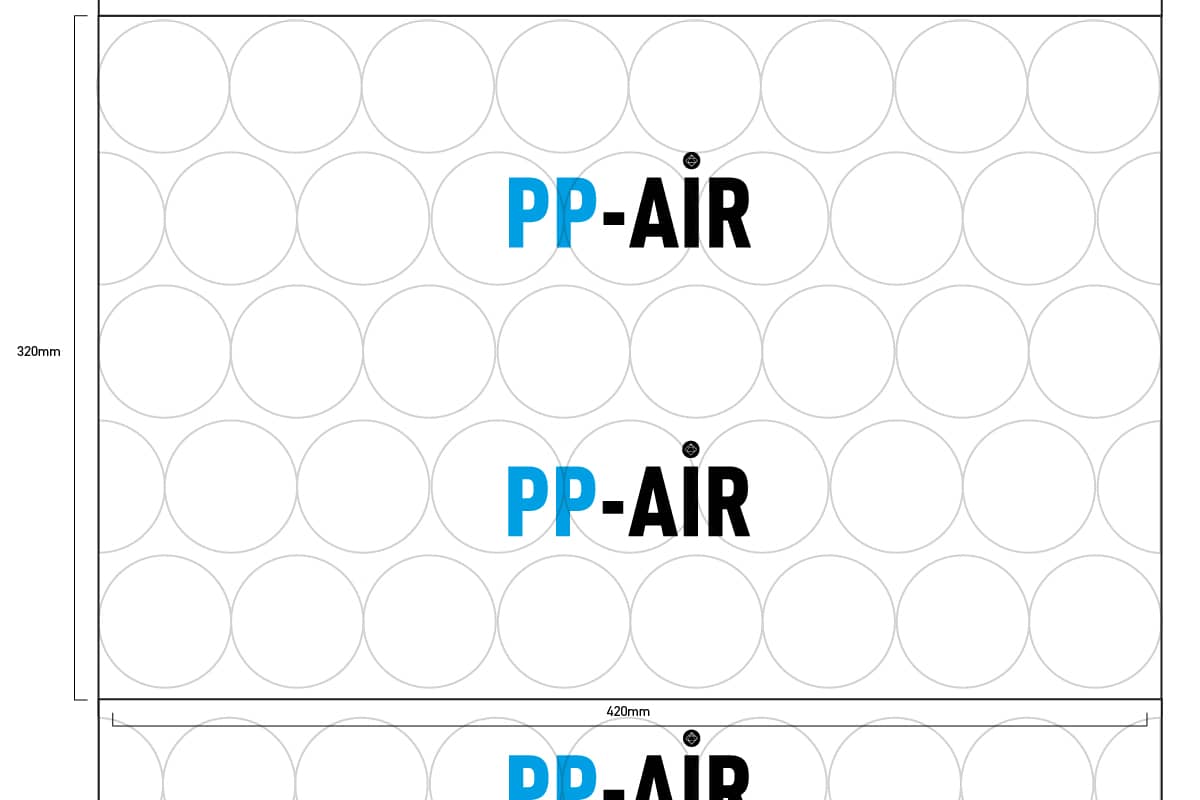 PP-AIR Luftpolstermaschine NANO 4.0 mit 2 Folienrollen