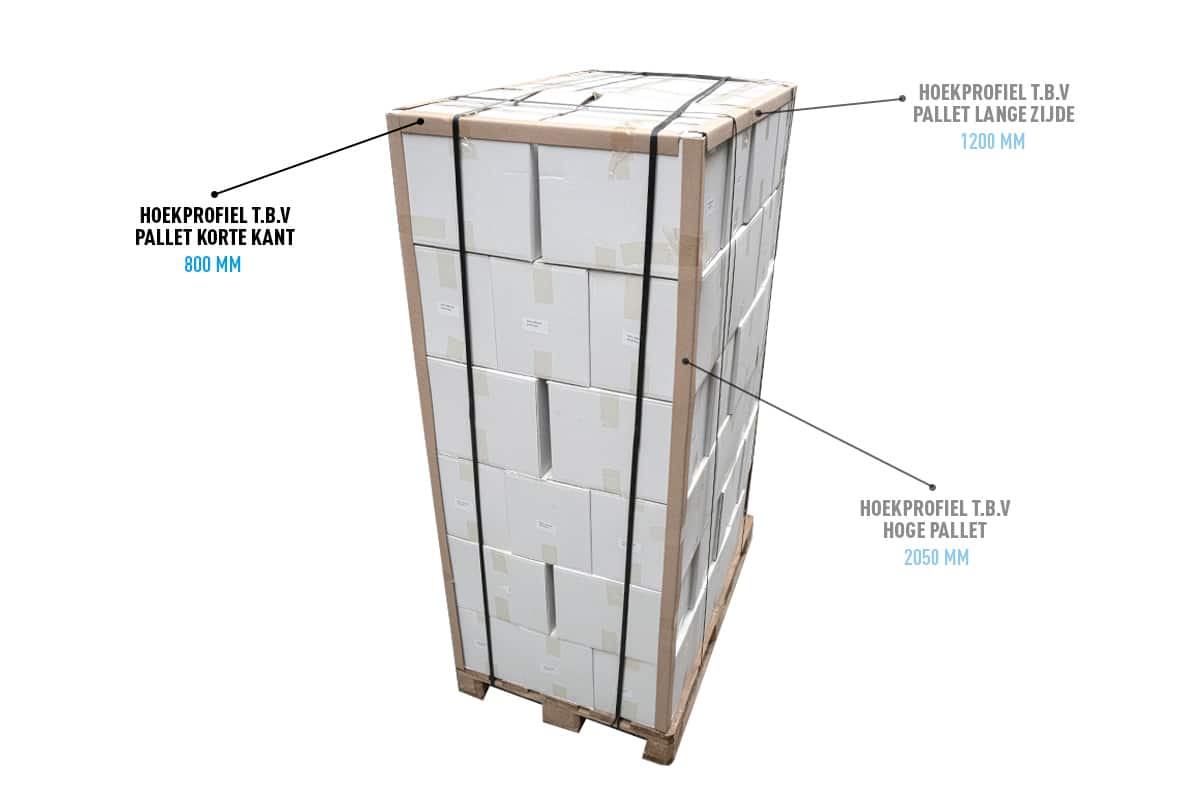 Karton Kantenschutzprofile - 35 x 35 x 800 x 3mm