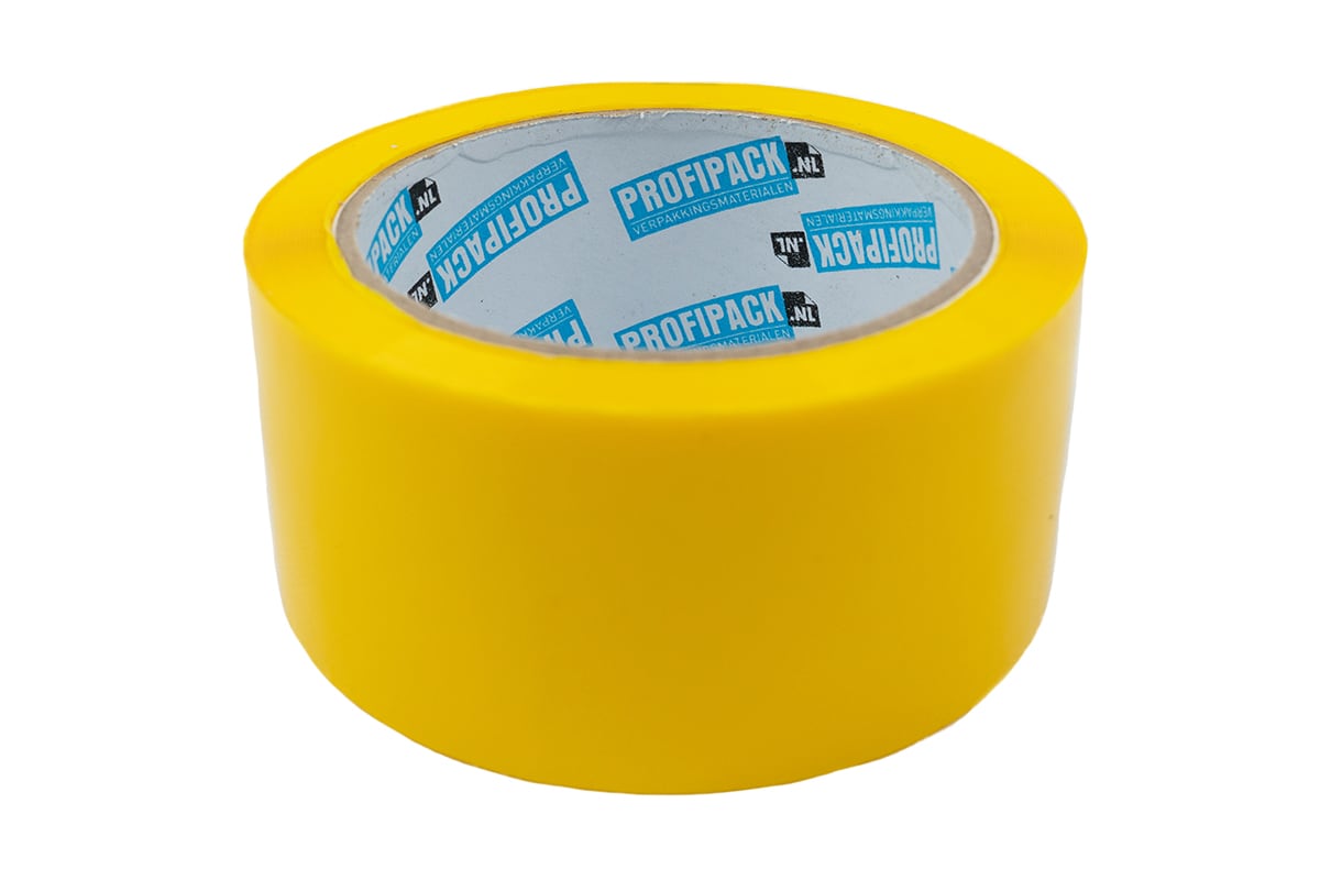 PP Acrylband gelb - 50mm x 66m