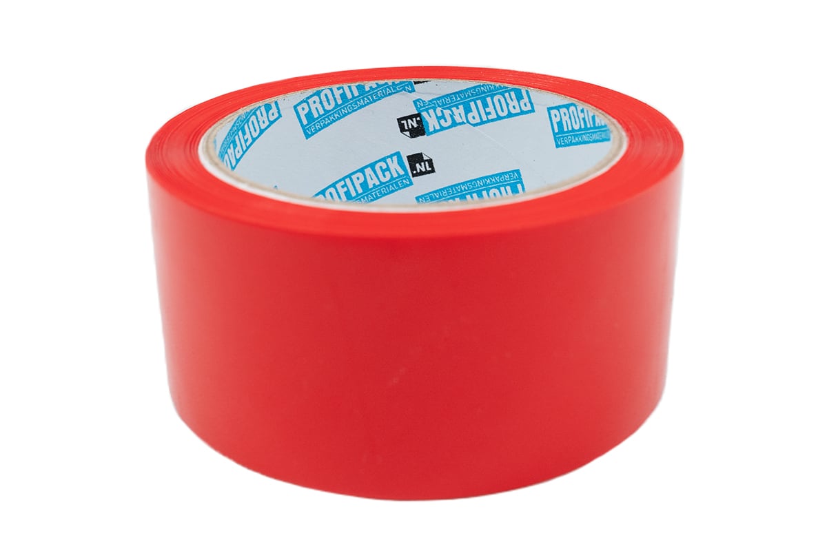 PP Acrylband rot - 50mm x 66m